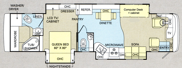 40' Monaco Knight Floorplan